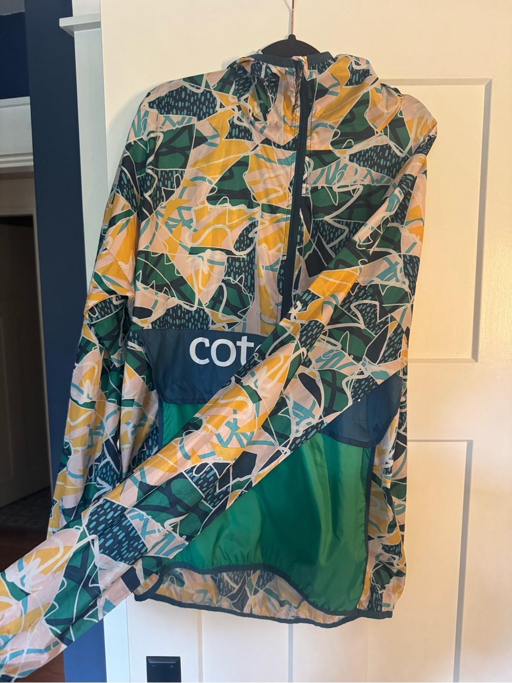 Cotopaxi Teca Half-Zip Windbreaker Jacket Abstract Print Men’s L Like New - Picture 4 of 8